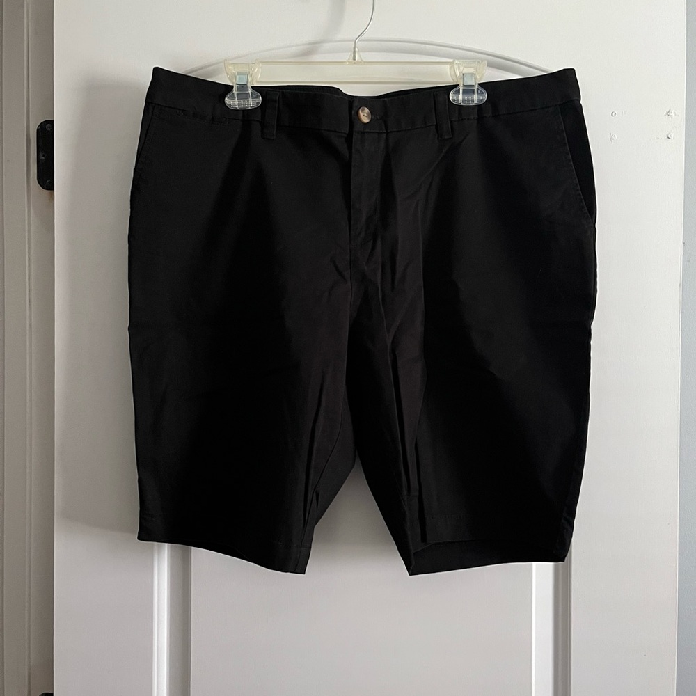 NWOT Faded Glory Black Chino Bermuda Shorts